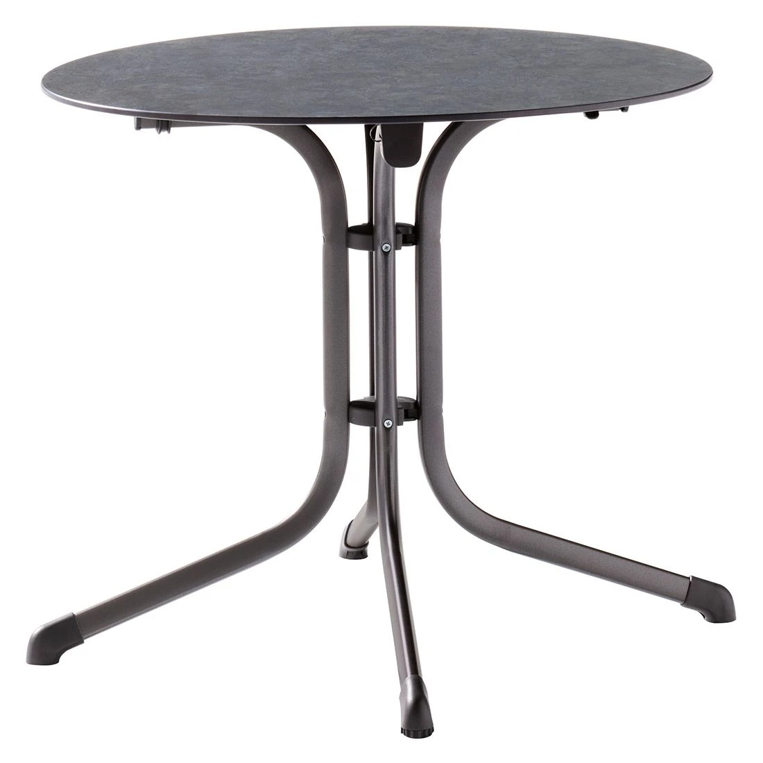 Sieger Boulevard Klapptisch Ø85cm Stahl/Polytec Eisengrau/Schiefer Anthrazit 1 Sieger Boulevard Klapptisch Ø85cm Stahl/Polytec Eisengrau/Schiefer Anthrazit
