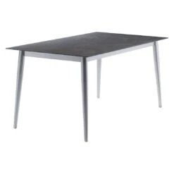 Sieger Gartentisch 160x90cm Aluminium/Polytec Graphit/Schiefer-Anthrazit