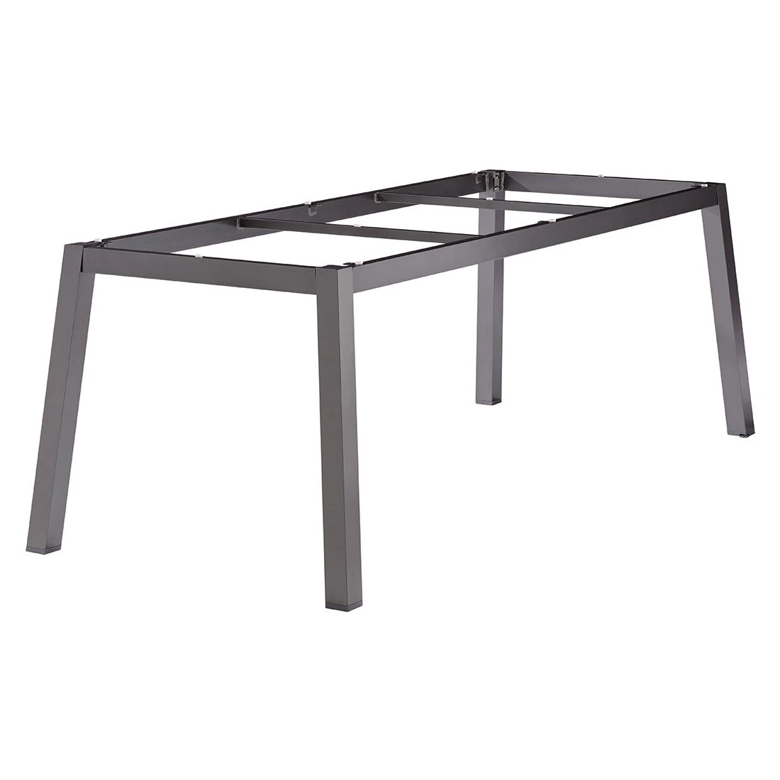 Sieger Gartentisch-Gestell 220x100cm Quadratrohr Aluminium Eisengrau 1 Sieger Gartentisch-Gestell 220x100cm Quadratrohr Aluminium Eisengrau