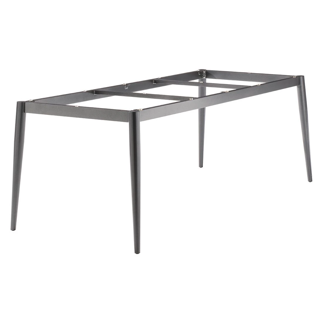 Sieger Gartentisch-Gestell 220x100cm Rundrohr Aluminium Eisengrau 1 Sieger Gartentisch-Gestell 220x100cm Rundrohr Aluminium Eisengrau