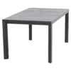 Siena Garden Ancona Gartentisch 160x90cm Aluminium/Keramik Matt Anthrazit/Wood Grey