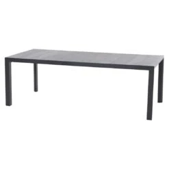 Siena Garden Ancona Gartentisch Aluminium/Keramik Matt Anthrazit/Wood Grey