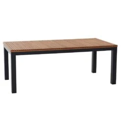 Siena Garden Bozen Gartentisch 220x100cm Aluminium/Robinie Graphit/Natur