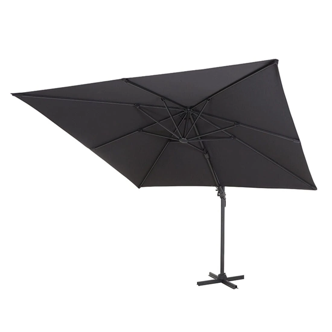 Siena Garden California N+ Ampelschirm 300x300 Cm Anthrazit/Anthrazit 4 Siena Garden California N+ Ampelschirm 300x300 Cm Anthrazit/Anthrazit – Bild 4