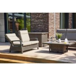 Siena Garden Corido Gartenbank Aluminium/Geflecht Inkl. Kissen Matt Anthrazit/Charcoal Grey -Grün Raum siena garden corido 2 sitzerbank aluminium geflecht inkl kissen 1363640 3