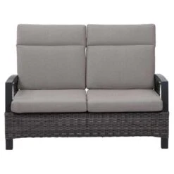 Siena Garden Corido Gartenbank Aluminium/Geflecht Inkl. Kissen Matt Anthrazit/Charcoal Grey -Grün Raum siena garden corido 2 sitzerbank aluminium geflecht inkl kissen 1363640 4