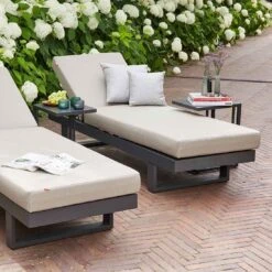 Siena Garden Ramo Beistelltisch 40x33,5cm Aluminium Anthrazit Matt -Grün Raum siena garden ramo beistelltisch 40x33 5cm aluminium anthrazit matt 1098969 7