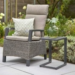 Siena Garden Ramo Beistelltisch 40x33,5cm Aluminium Anthrazit Matt -Grün Raum siena garden ramo beistelltisch 40x33 5cm aluminium anthrazit matt 1098969 9