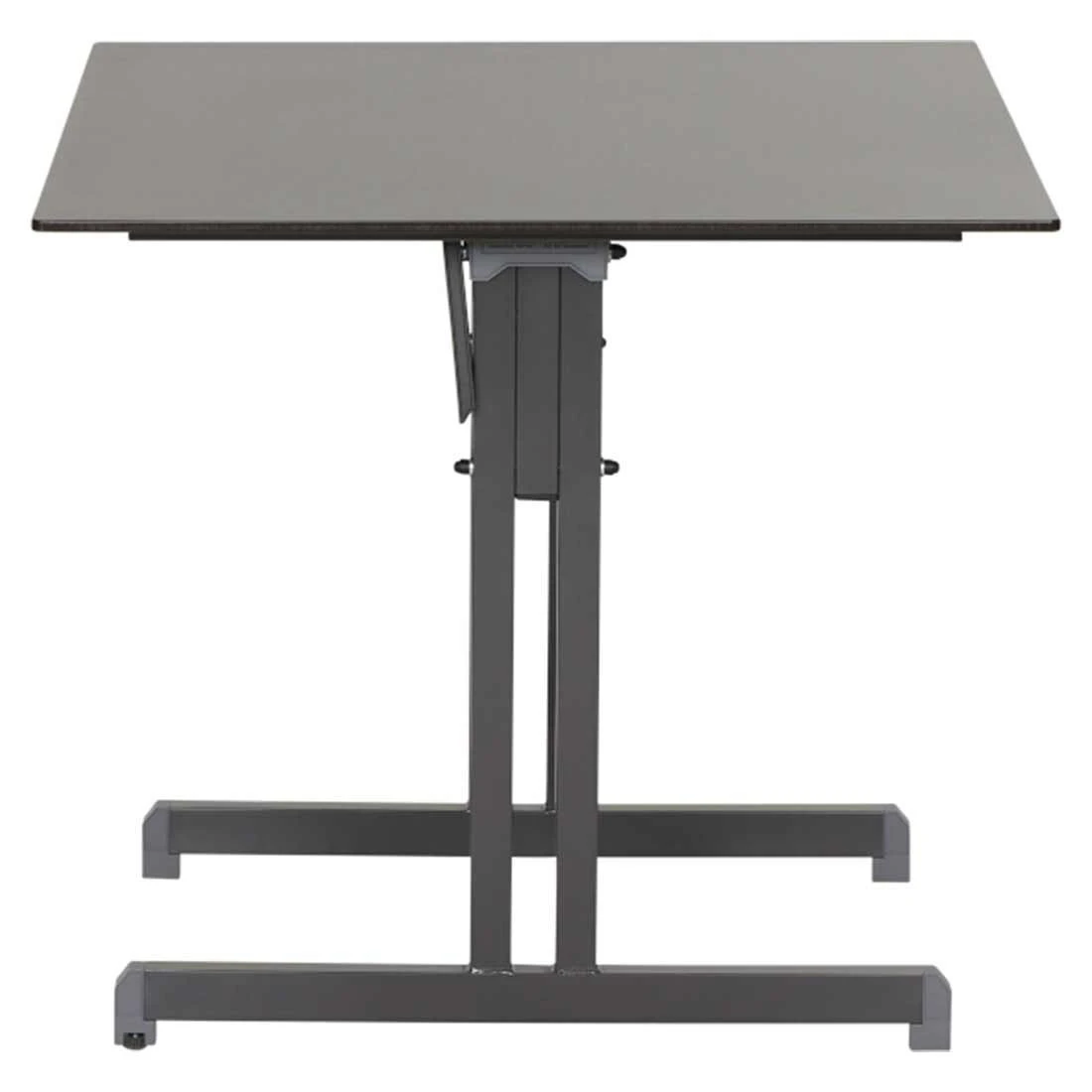 Siena Garden Sola Klapptisch 80x80cm Stahl/HPL Anthrazit/Dark Stone 3 Siena Garden Sola Klapptisch 80x80cm Stahl/HPL Anthrazit/Dark Stone – Bild 3