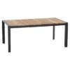 Siena Garden Londra Gartentisch 160x90cm Aluminium/Teak Matt Anthrazit/Natur