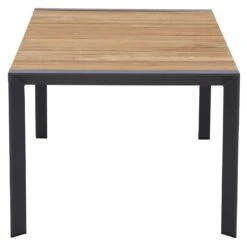 Siena Garden Londra Gartentisch 160x90cm Aluminium/Teak Matt Anthrazit/Natur -Grün Raum siena garden zurigo gartentisch 160x90cm aluminium teak 1425229 3