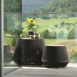 Stern Beistelltisch Ø45cm Aluminium/Rope/Teak Schiefergrau/Natur 5 Stern Beistelltisch Ø45cm Aluminium/Rope/Teak Schiefergrau/Natur -Grün Raum stern beistelltisch durchm 60cm aluminium rope teak 1451002 3