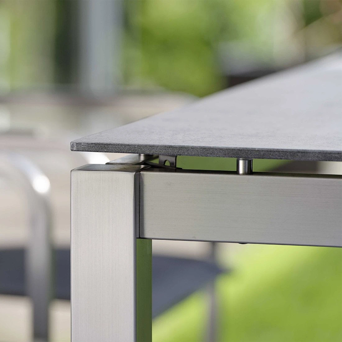 Stern Classic Tischgestell Edelstahl Silber 2 Stern Classic Tischgestell Edelstahl Silber – Bild 2