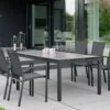 Stern Evoee Gartenmöbel-Set 7-tlg. Tisch 200x100cm Anthrazit/Karbon