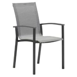 Stern Evoee Gartenmöbelset 5-tlg. Mit Tisch 160x90cm Anthrazit/Silber -Grün Raum stern evoee gartenmoebelset 5 tlg mit tisch 160x90 cm 1426472 5