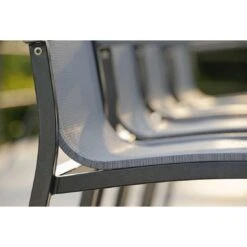 Stern Evoee Gartenmöbelset 5-tlg. Mit Tisch 160x90cm Anthrazit/Silber -Grün Raum stern evoee gartenmoebelset 5 tlg mit tisch 160x90 cm 1426472 9