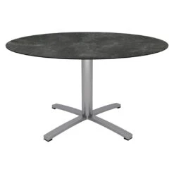 Stern Gartentisch Ø134 Cm Edelstahl/Silverstar 2.0 Silber/Slate