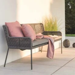 Stern Greta Gartenbank Aluminium Anthrazit/Platin/Seidengrau -Grün Raum stern greta bank 3 sitzer aluminium 1354873 3