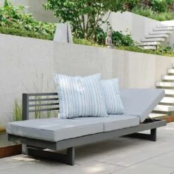 Stern Holly Gartenbank Aluminium Inkl. Kissen Anthrazit/Grau Meliert -Grün Raum stern holly diningbank aluminium inklusive kissen anthrazit grau meliert 1263232 2