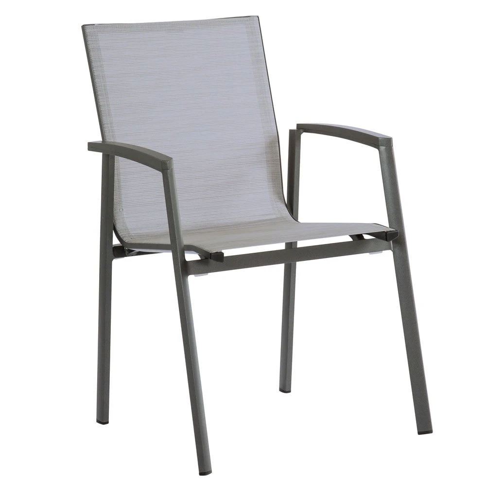 Stern New Top Gartenmöbel-Set 7-tlg. Mit Tisch 200x100cm Anthrazit/Silber 4 Stern New Top Gartenmöbel-Set 7-tlg. Mit Tisch 200x100cm Anthrazit/Silber – Bild 4