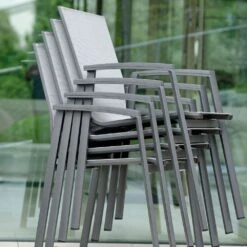 Stern New Top Gartenmöbel-Set 7-tlg. Mit Tisch 200x100cm Anthrazit/Silber 11 Stern New Top Gartenmöbel-Set 7-tlg. Mit Tisch 200x100cm Anthrazit/Silber -Grün Raum stern new top gartenmoebel set 7 tlg mit tisch 200x100cm 1488886 6