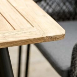 Stern Odea Gartenmöbelset 5-tlg. Mit Tisch 180x100cm Schwarz Matt/Natur -Grün Raum stern odea gartenmoebelset 5 tlg mit tisch 180x100cm 1413129 3