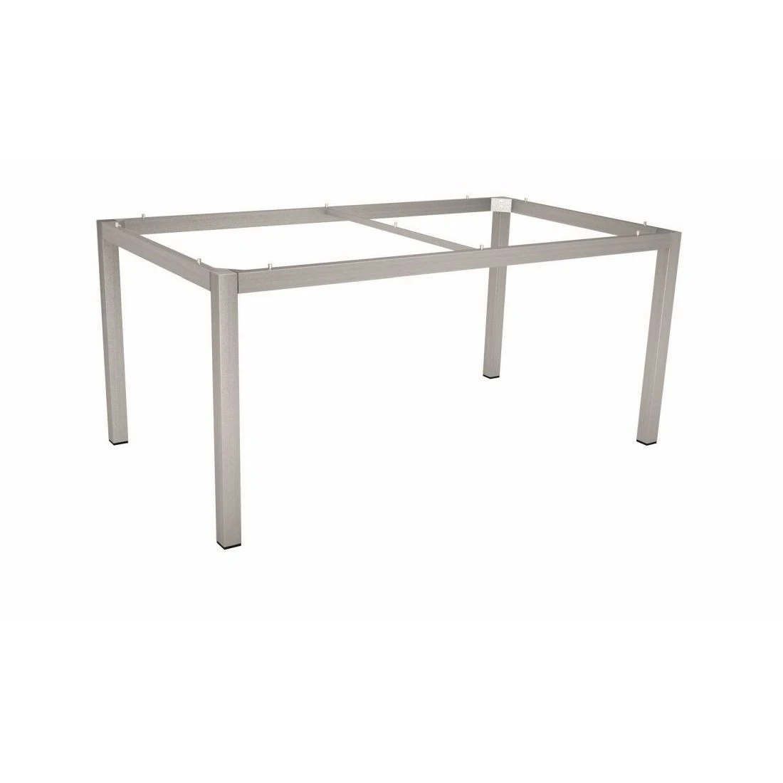 Stern Gartentisch-Gestell 160x90cm Edelstahl Vierkantrohr 1 Stern Gartentisch-Gestell 160x90cm Edelstahl Vierkantrohr