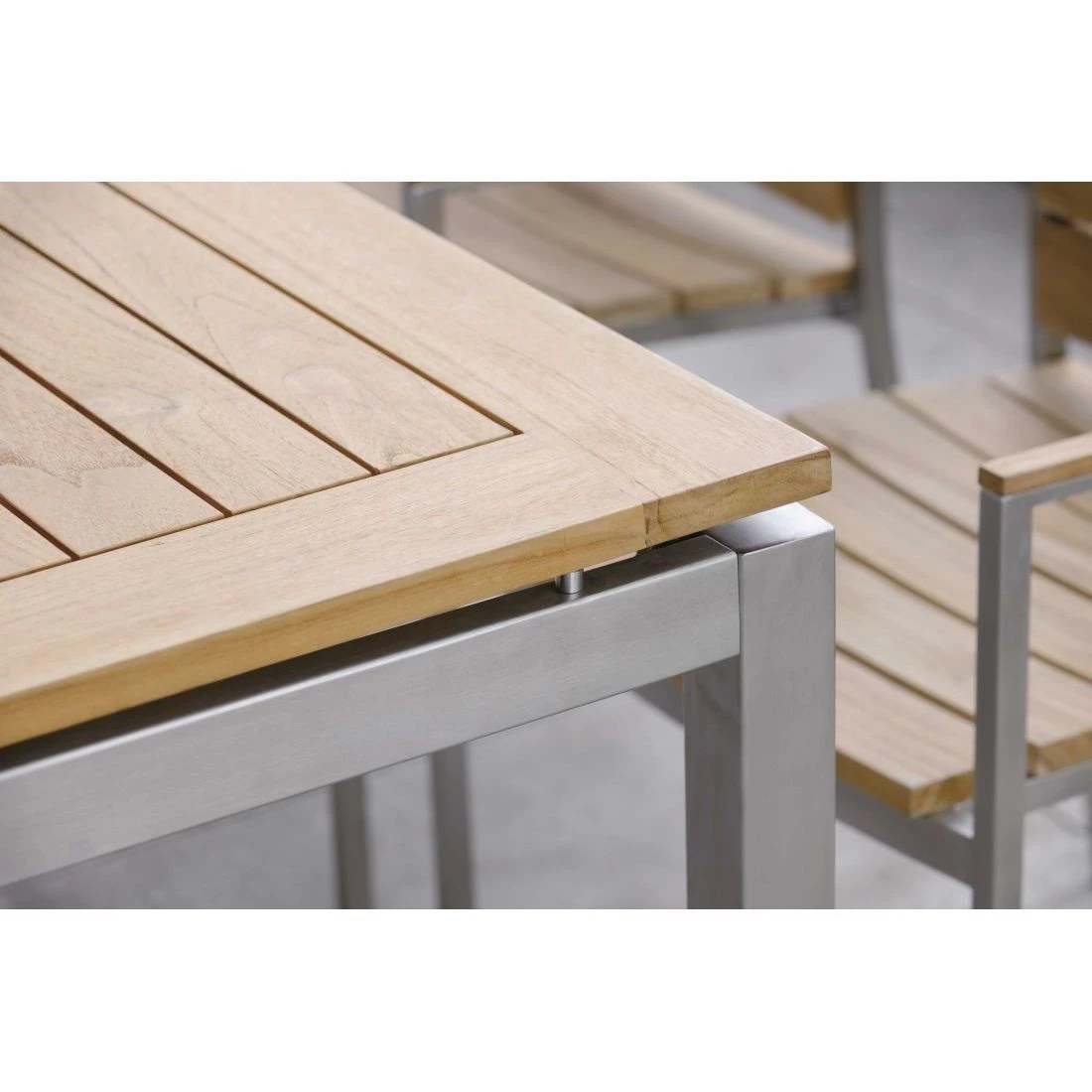 Stern Gartentisch-Gestell 160x90cm Edelstahl Vierkantrohr 7 Stern Gartentisch-Gestell 160x90cm Edelstahl Vierkantrohr – Bild 7