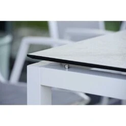 Stern Tischgestell 200x100 Cm Aluminium Weiß -Grün Raum stern tischgestell 200 x 100 cm aluminium weiss 12