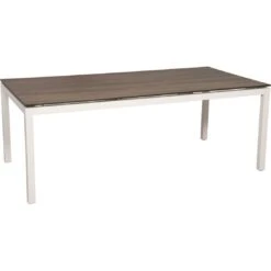 Stern Tischgestell 200x100 Cm Aluminium Weiß -Grün Raum stern tischgestell 200 x 100 cm aluminium weiss 5