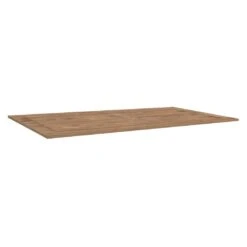 Stern Tischplatte Teak Natur -Grün Raum stern tischplatte 200x100 cm teakholz 3