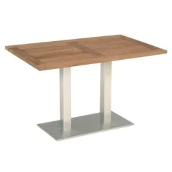 Stern Tischplatte Teak Natur -Grün Raum stern tischplatte 200x100 cm teakholz 4