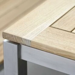 Stern Tischplatte Teak Natur -Grün Raum stern tischplatte 200x100 cm teakholz 5