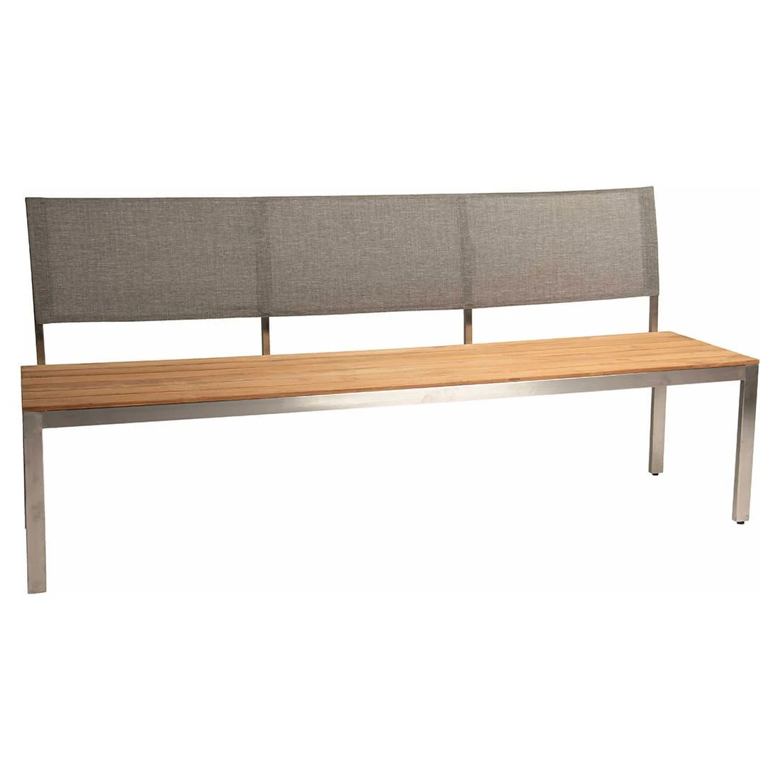 Stern Viona Gartenbank Edelstahl/Teak Silber/Natur 1 Stern Viona Gartenbank Edelstahl/Teak Silber/Natur