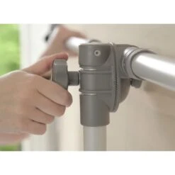 Suncomfort Flex-Roof Mittelstockschirm 210x150 Cm Ecru -Grün Raum suncomfort flex roof balkonschirm 210x150cm alum 040 ecru 1250692 3