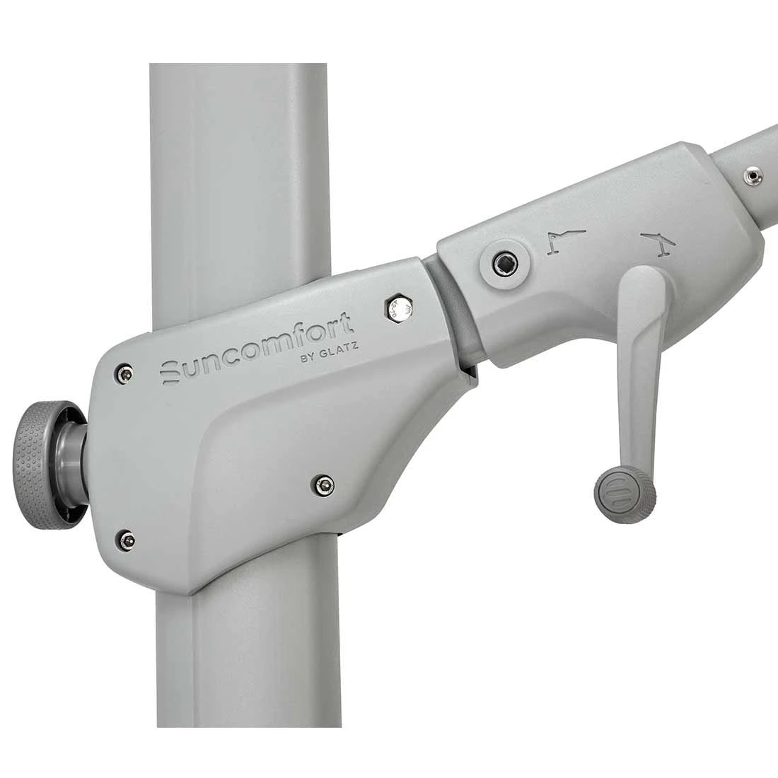 Suncomfort Varioflex Ampelschirm 330x270cm Stone Grey 8 Suncomfort Varioflex Ampelschirm 330x270cm Stone Grey – Bild 8