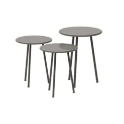 Vermobil Daisy Beistelltisch 3er-Set Stahl Fango