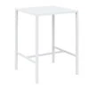 Vermobil Seaside Bartisch 75x75cm Stahl Matt Weiß