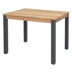 Zebra Derex Gartentisch 80x100cm Aluminium/Teak Graphit/Natur