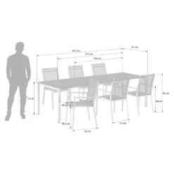 Zebra One Gartenmöbel-Set 7-tlg. Tisch 160/217/267x91cm Silber/Dunkelgrau 11 Zebra One Gartenmöbel-Set 7-tlg. Tisch 160/217/267x91cm Silber/Dunkelgrau -Grün Raum zebra one gartenmoebel set 7 tlg tisch 160 217 267x91cm 1484596 3