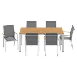 Zebra One Gartenmöbel-Set 7-tlg. Tisch 180/240x90cm Silber/Dark Platinum 10 Zebra One Gartenmöbel-Set 7-tlg. Tisch 180/240x90cm Silber/Dark Platinum -Grün Raum zebra one gartenmoebel set 7 tlg tisch 180 240x90cm 1484343 5