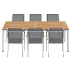 Zebra One Gartenmöbel-Set 7-tlg. Tisch 220x100cm Silber/Dunkelgrau 8 Zebra One Gartenmöbel-Set 7-tlg. Tisch 220x100cm Silber/Dunkelgrau -Grün Raum zebra one gartenmoebel set 7 tlg tisch 220x100cm 1484640 4