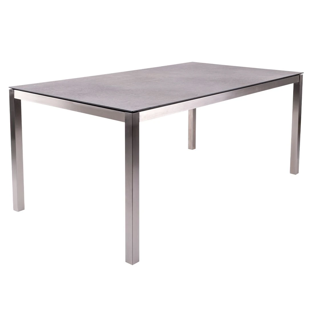 Zebra Opus Gartentisch 180x100cm Edelstahl/HPL Silber/Scratched Grey 1 Zebra Opus Gartentisch 180x100cm Edelstahl/HPL Silber/Scratched Grey