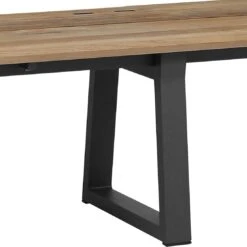 Zebra Phönix Gartenbank 220cm Aluminium/Teak Recycelt Graphit -Grün Raum zebra phonix 3 sitzerbank 220cm aluminium teak recycelt graphit 1199707 3