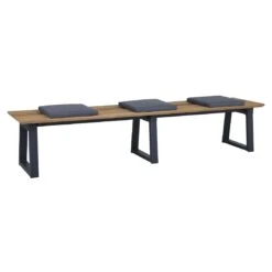 Zebra Phönix Gartenbank Inkl. Sitzkissen Graphit