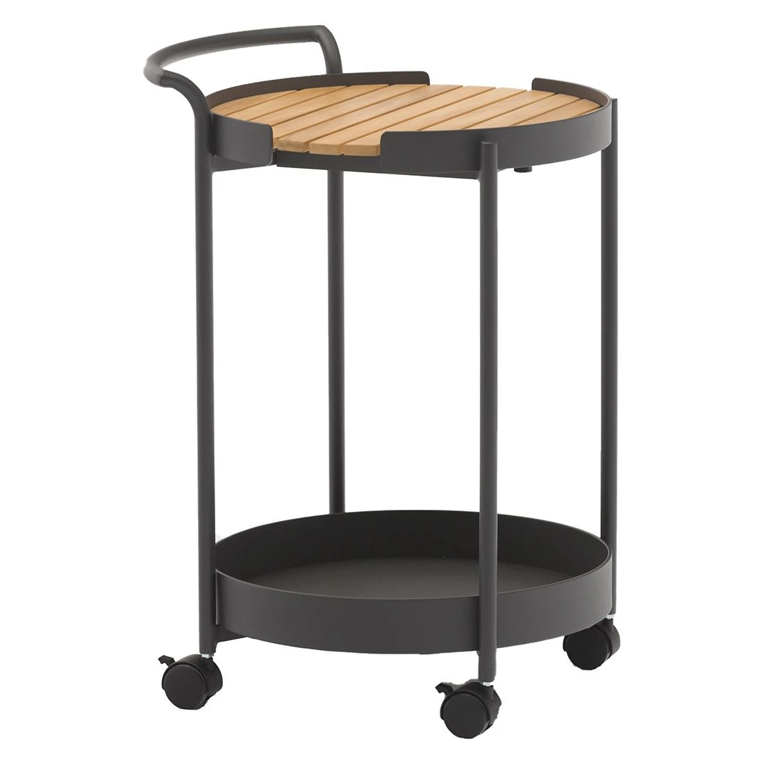 Zebra Trolley Beistelltisch 45x51,3cm Aluminium/Teak Graphit/Teak 1 Zebra Trolley Beistelltisch 45x51,3cm Aluminium/Teak Graphit/Teak